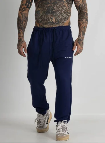 Calça de Moletom Crown Training Slim Dark Azul Marinho