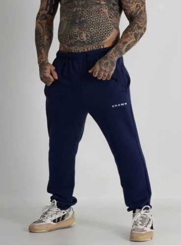 Calça de Moletom Crown Training Slim Dark Azul Marinho