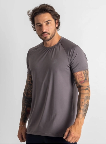 Camiseta Crown Dry Fit Grafite