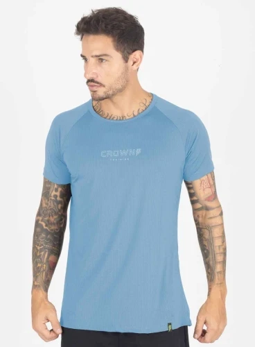 Camiseta Crown Dry Fit Ice Azul Bebê 