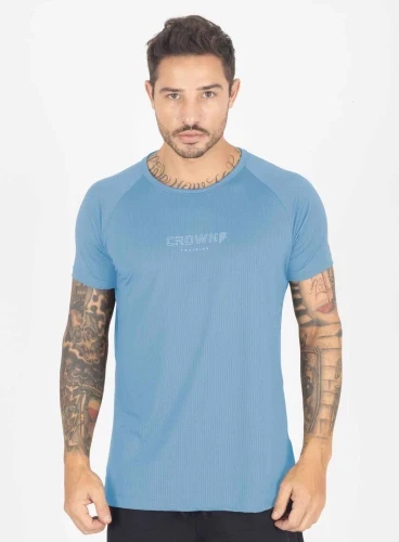 Camiseta Crown Dry Fit Ice Azul Bebê 