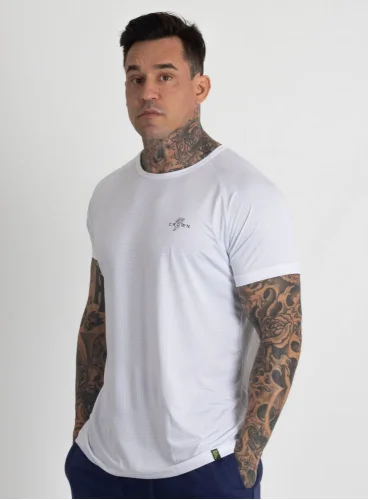 Camiseta Crown Dry Fit Ice Branca Blaze Reps Produto Camiseta Crown Dry Fit Ice Branca Blaze Reps