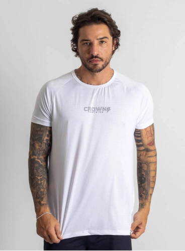 Camiseta Crown Dry Fit Ice Branca