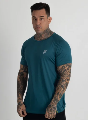 Camiseta Crown Dry Fit ice Classic Verde Petróleo Produto Camiseta Crown Dry Fit ice Classic Verde Petróleo