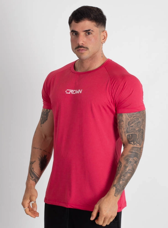 Camiseta Crown Dry Fit Ice Hardline Rosa Produto Camiseta Crown Dry Fit Ice Hardline Rosa