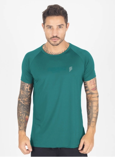 Camiseta Crown Dry Fit ice Classic Verde Petróleo 