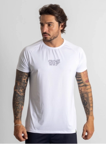 Camiseta Crown Dry Fit ice Raio Branca