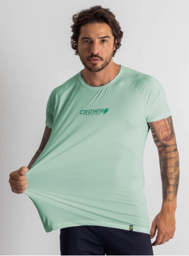 Camiseta Crown Dry Fit Ice Verde Menta