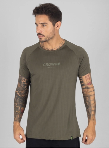 Camiseta Crown Dry Fit Ice Verde Musgo