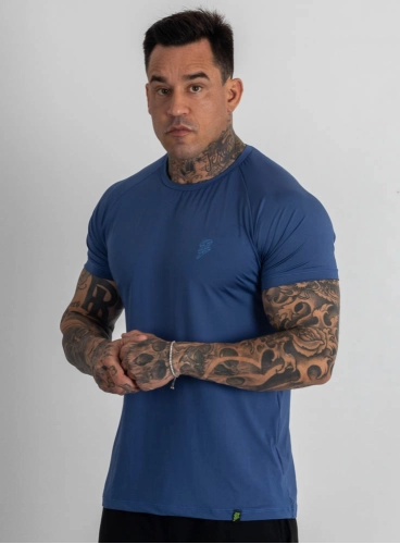 Produto Camiseta Crown Dry Fit Lisa Azul Stell
