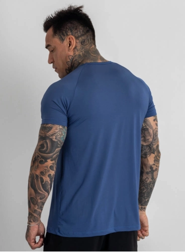 Produto Camiseta Crown Dry Fit Lisa Azul Stell