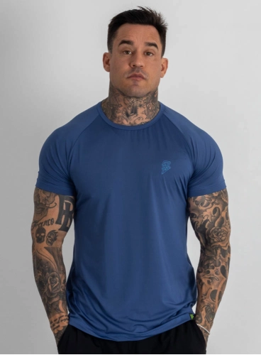 Produto Camiseta Crown Dry Fit Lisa Azul Stell