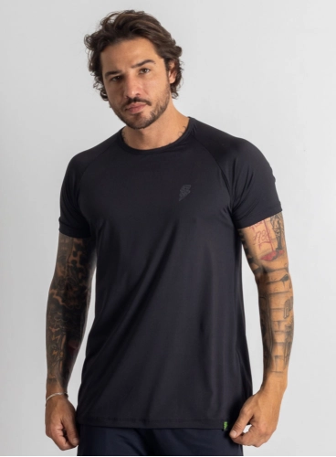 Camiseta Crown Dry Fit Lisa Preta