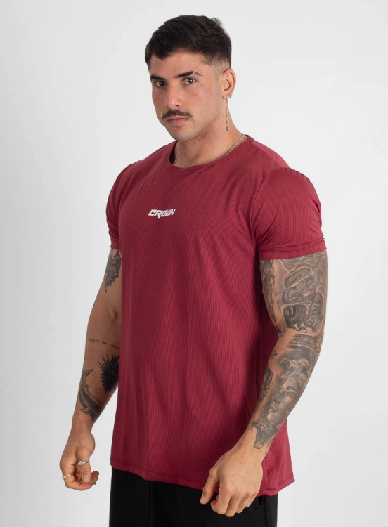 Camiseta Crown Polytech Bordô Produto Camiseta Crown Polytech Bordô