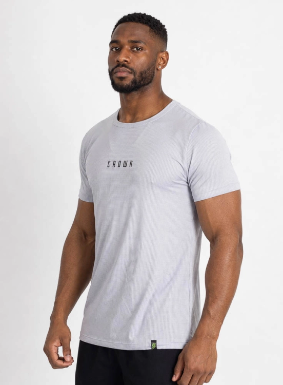 Camiseta Crown Polytech Basic Cinza Produto Camiseta Crown Polytech Basic Cinza