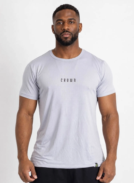 Camiseta Crown Polytech Basic Cinza Produto Camiseta Crown Polytech Basic Cinza