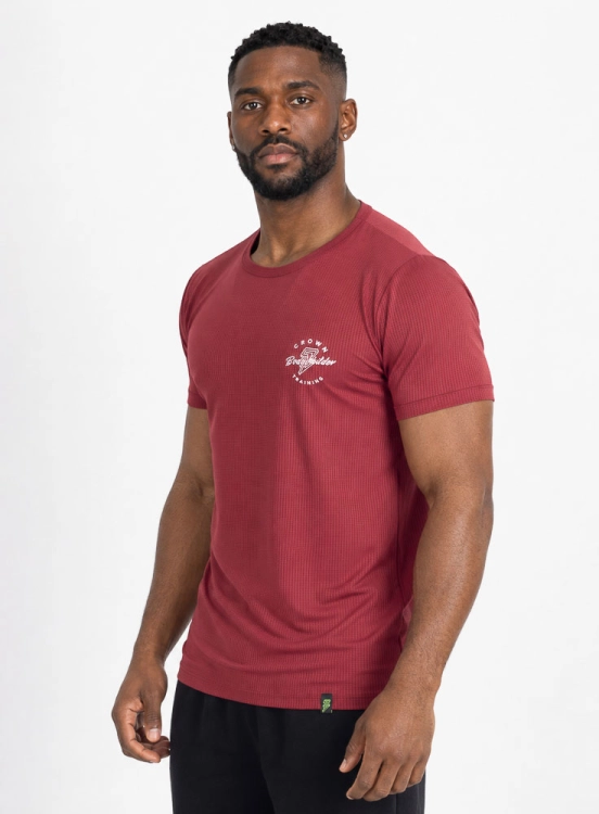 Camiseta Crown Polytech Bodybuilder Bordô Produto Camiseta Crown Polytech Bodybuilder Bordô