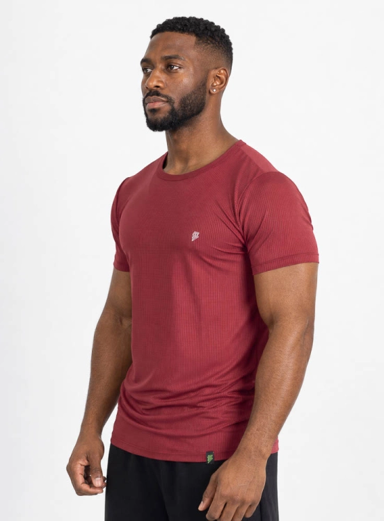 Camiseta Crown Polytech Mini Logo Bordô Produto Camiseta Crown Polytech Mini Logo Bordô