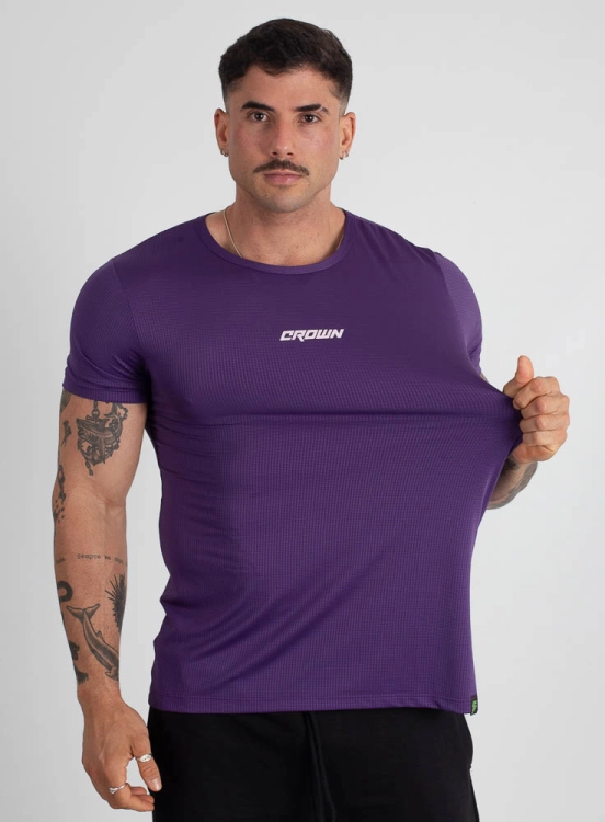 Camiseta Crown Polytech Roxa Produto Camiseta Crown Polytech Roxa