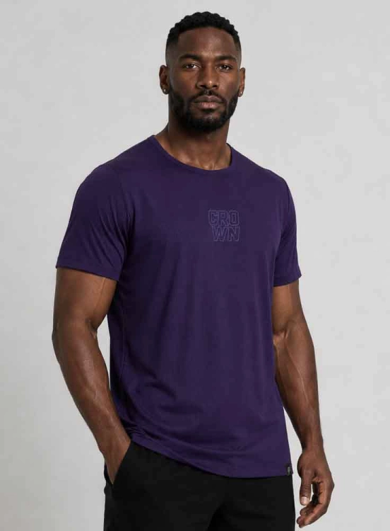 Camiseta Crown Polytech Static Roxa Produto Camiseta Crown Polytech Static Roxa