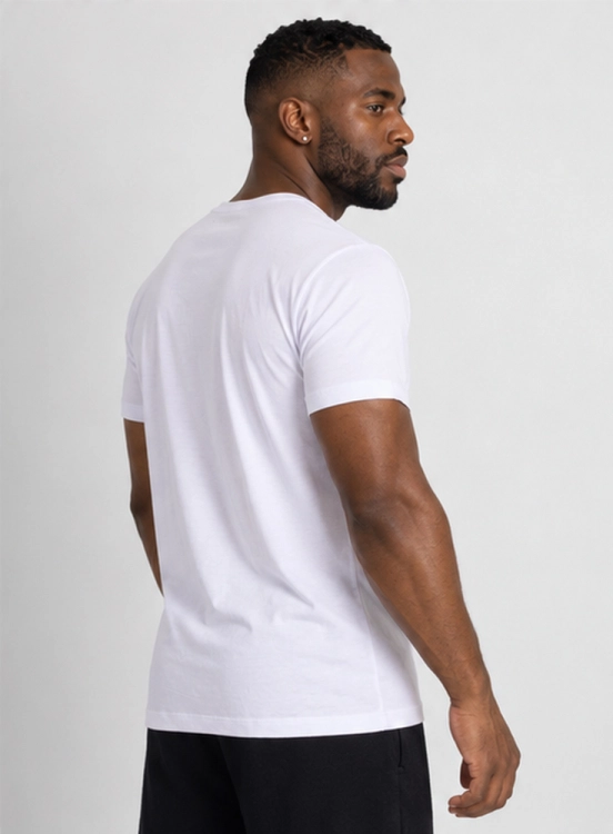 Camiseta Crown Tech Modal Branca Logo Produto Camiseta Crown Tech Modal Branca Logo