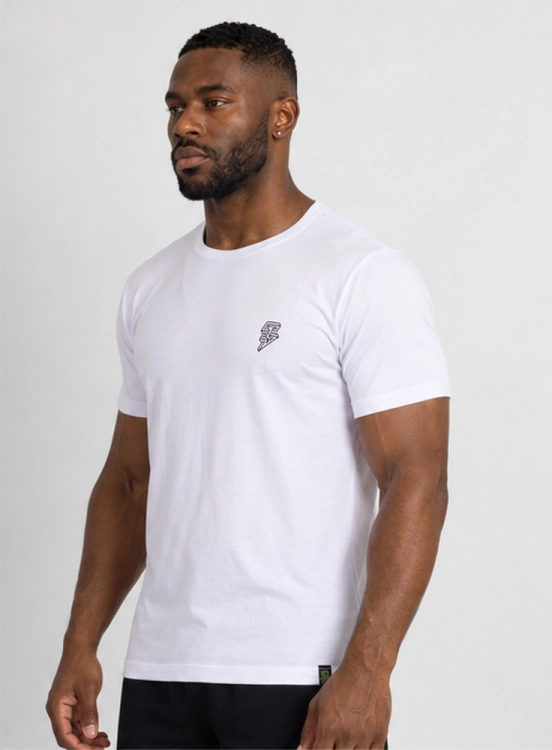Camiseta Crown Tech Modal Branca Logo Produto Camiseta Crown Tech Modal Branca Logo