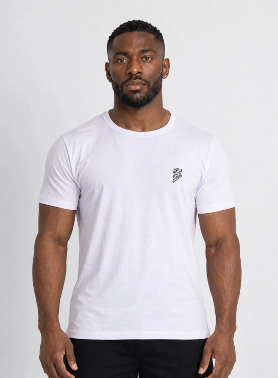 Camiseta Crown Tech Modal Branca Logo Produto Camiseta Crown Tech Modal Branca Logo
