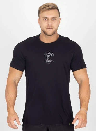 Camiseta Crown Training Aesthetic Power Preta