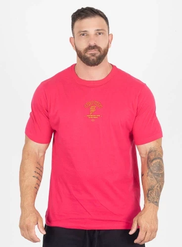 Camiseta Crown Training Aesthetic Power Rosa