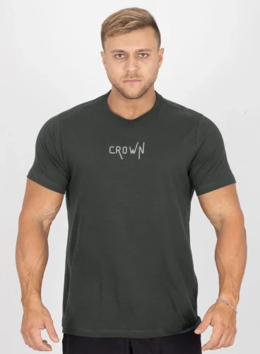 Camiseta Crown Training Basic Verde Escuro Produto Camiseta Crown Training Basic Verde Escuro