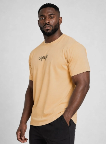 Camiseta Crown Training Bege Produto Camiseta Crown Training Bege