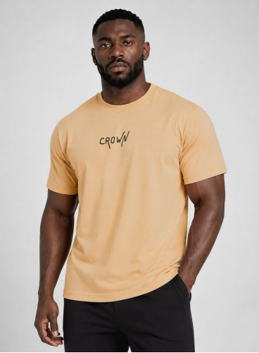 Camiseta Crown Training Bege Produto Camiseta Crown Training Bege