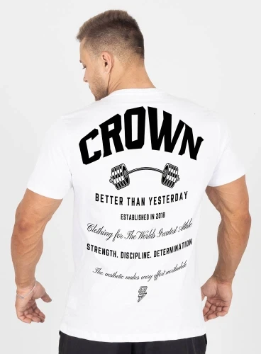 Camiseta Crown Training Dumbbell Branca Produto Camiseta Crown Training Dumbbell Branca