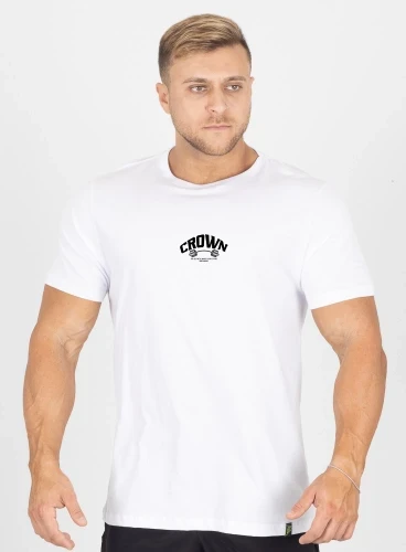 Camiseta Crown Training Dumbbell Branca Produto Camiseta Crown Training Dumbbell Branca
