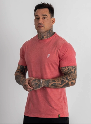 Camiseta Crown Training Minimalist Mescla Vermelho