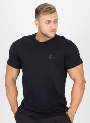 Camiseta Crown Training Original Bordada Preta