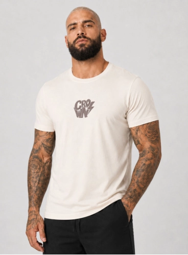Camiseta Crown Training Shock Creme Produto Camiseta Crown Training Shock Creme