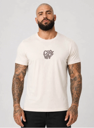 Camiseta Crown Training Shock Creme Produto Camiseta Crown Training Shock Creme