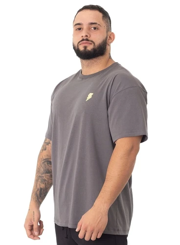 Camiseta Oversized Basica  Grafite 