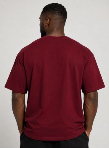 Camiseta Oversized Bordô Volt Produto Camiseta Oversized Bordô Volt