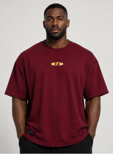 Camiseta Oversized Bordô Volt Camiseta Oversized Bordô Volt