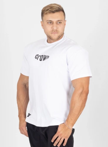 Camiseta Oversized Branca Bubble Crown Training