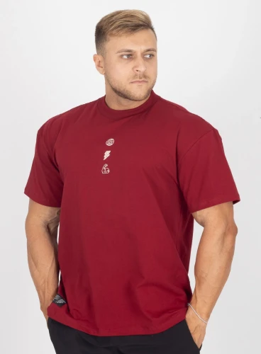 Camiseta Oversized Bordô Conquest