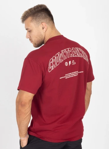 Camiseta Oversized Bordô Conquest