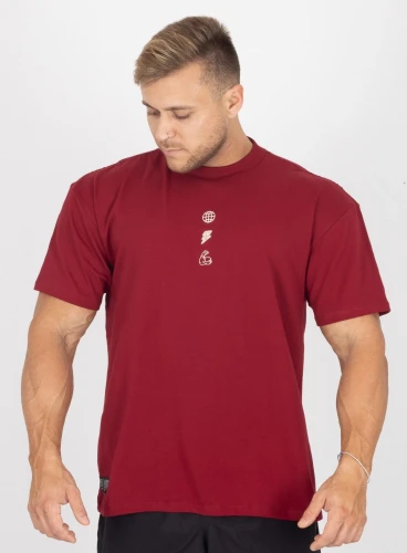 Camiseta Oversized Bordô Conquest Produto Camiseta Oversized Bordô Conquest