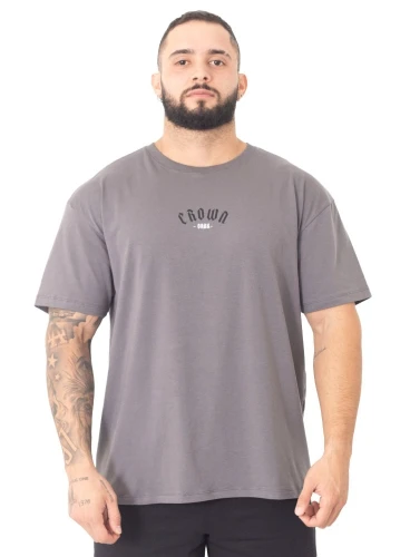 Produto Camiseta Oversized Dark Grafite Crown Training