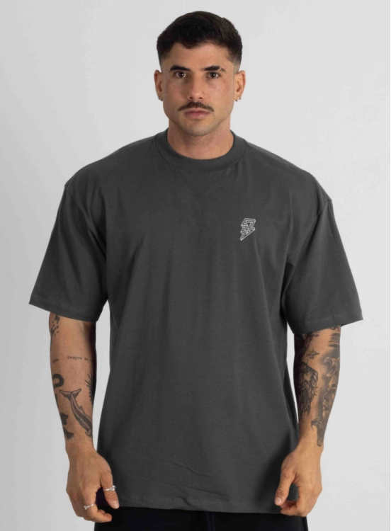 Camiseta Oversized Logo Grafite Produto Camiseta Oversized Logo Grafite