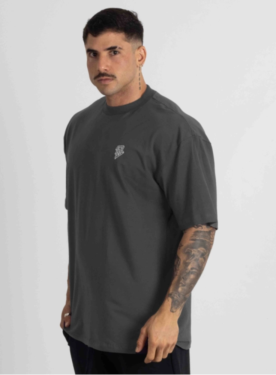 Camiseta Oversized Logo Grafite Produto Camiseta Oversized Logo Grafite