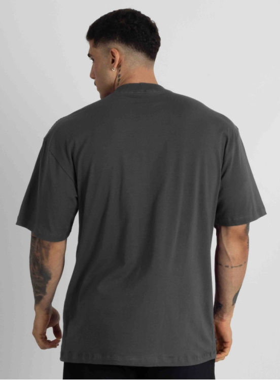 Camiseta Oversized Logo Grafite Produto Camiseta Oversized Logo Grafite