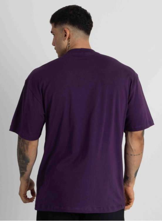 Camiseta Oversized Logo Roxa Produto Camiseta Oversized Logo Roxa